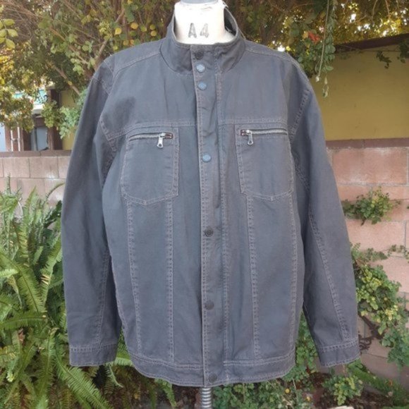 Tommy Bahama Other - Tommy Bahama Stand Collar Button/Zip Coat XXL/TTG